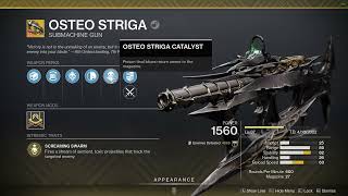 Osteo Striga God Roll PVE