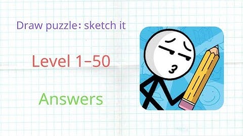 Draw puzzle sketch it Gameplay walkthrough part 1  1-10 (iOS Android)