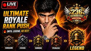 🔥 ULTIMATE ROYALE RANK PUSH | NO BREAK  UNTIL LEGEND 🔥 | BGMI LIVE #madan #madanop #pubgmobile #bts