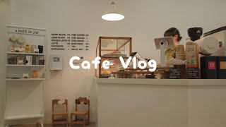 CAFE VLOG 👩🏻‍🍳 I'm used to working alone as barista so I didn't feel that busy ☕️ ASMR