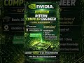 🚀 NVIDIA Hiring Alert – Internship Opportunity. #jobsearch #trendingnow #explore #fyp #nvidia #viral