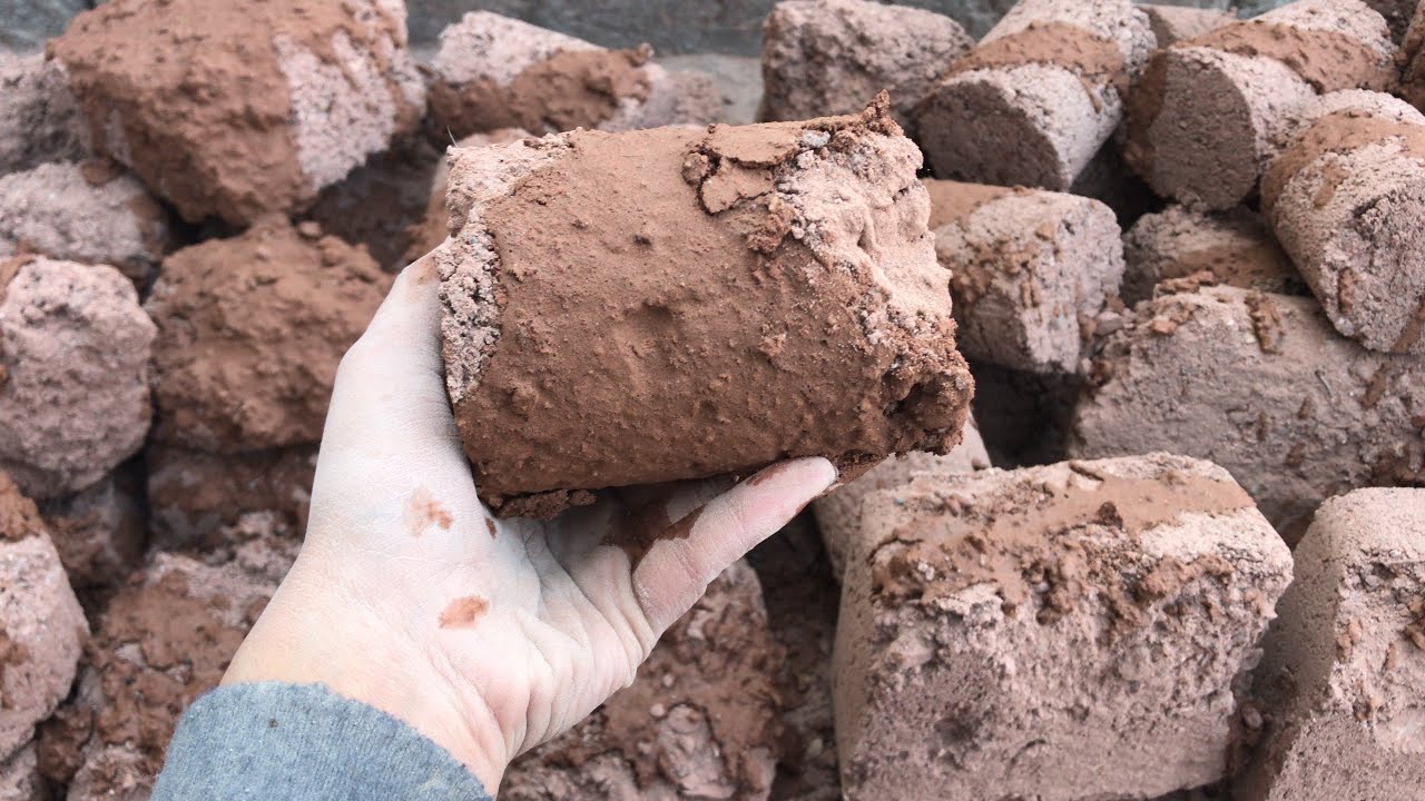 HBD @Rubab bia ||stony red dirt dry clay pot &water crumbling 🔥super satisfying dusty 🥳texture