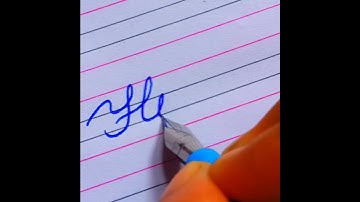 "Hir" Beautiful name in Cursive writing #cursivewriting #calligraphy #shorts