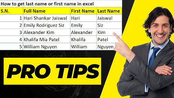 Excel hacks: How to extract first and last names from full names