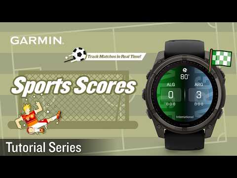Tutorial - Garmin Watch: Sports Scores Widget | Track Real-Time Match Scores & Standings