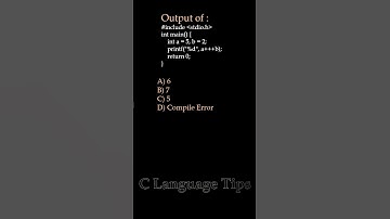 C Language Q&A Series (Q1) | C Programming Basics Explained | #shorts