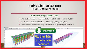 Tính toán Sàn BTCT theo TCVN 5574 - 2018. So sánh nội lực sàn #tínhsàn #sànbêtông #stripforce #safe