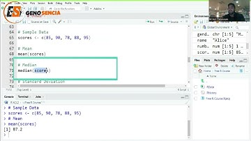 Descriptive Statistics in R | Mean | Median | SD | Data Analysis using R | Genosencia