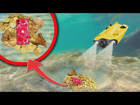 Mit Unterwasser-Drohne angeln – und wir finden richtig viel Geld!