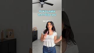 How to Make Text Follow You✨ Easy CapCut Tutorial #capcutedits #textedit #creatortips