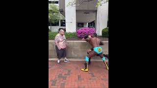 Porky wrestling downtown Lexington with OVW and Matt Jones #wrestling #ovw #wwe #wwf #nwo #ecw #ksr