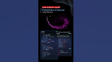 🤯 particals cursor using three.js😱 #shortvideo #shorts #trending #youtubeshorts @Kamran_classes07