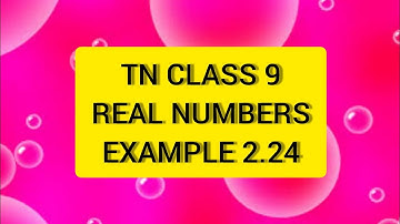 TN 9 Maths Real Numbers Example 2.24