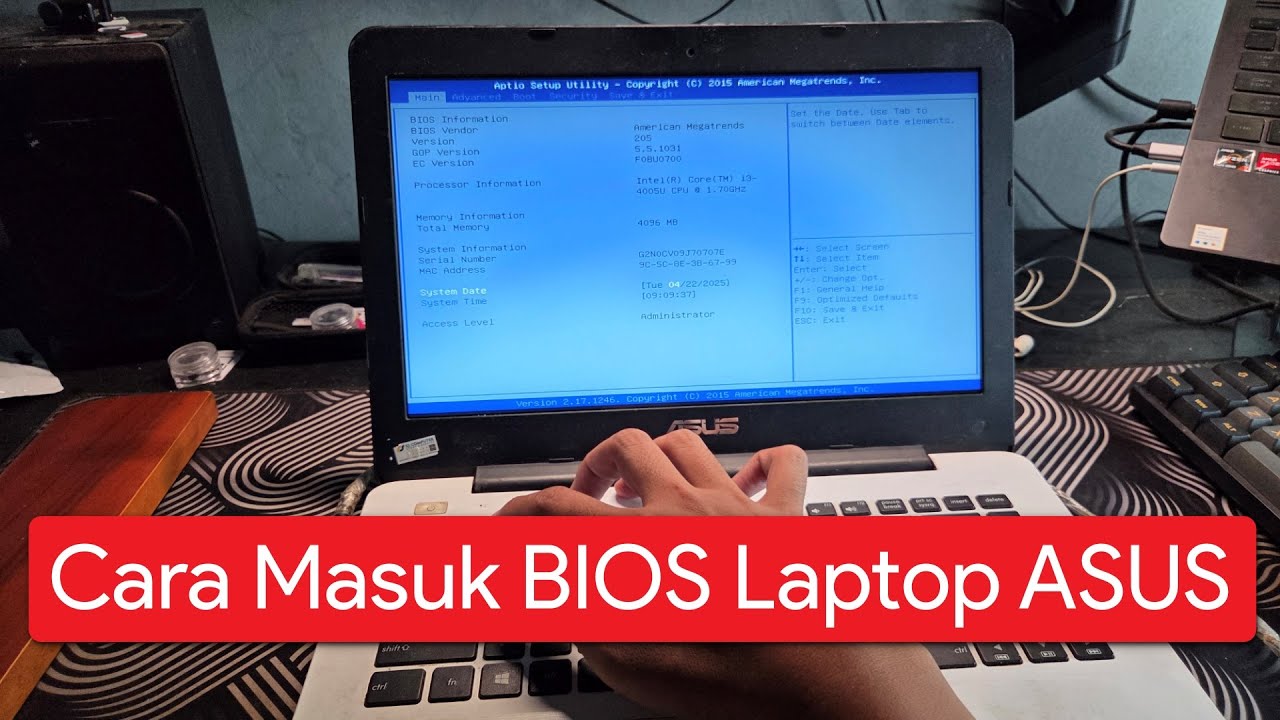 Cara Masuk BIOS Laptop Asus - YouTube
