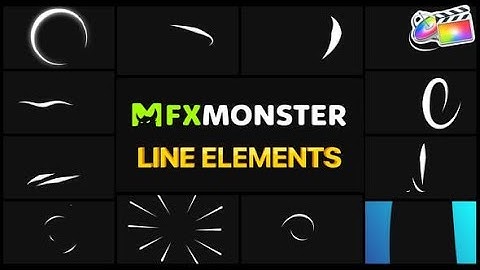 Apple Motion Template | Line Elements | FCPX