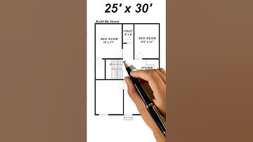 25 by 30 ghar ka naksha ll 750 sqft.house design || 25x30 House Plan