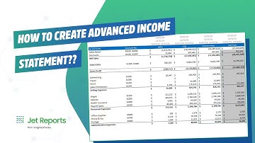 Create an Income Statement in Jet Reports Like a PRO in 2025!
