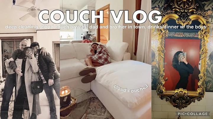 VLOGMAS 28 | I got a couch! deep clean, dad and br...