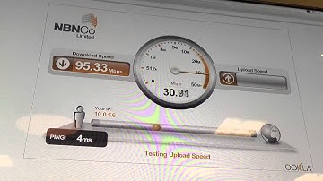 NBN speed test - 95.33 Mbps down and 35.85 Mbps up!