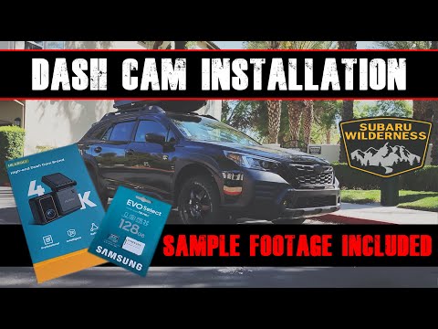 Installing Heaboli 4k Dash Cam on Subaru Outback Wilderness. Unboxing, Installation and Sample Video