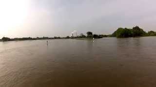 Hochwasser 2013 Focus Letter/Seelze Hannover mit dem Fahrrad Stöckener Strasse Leine Elbe Inn Oder