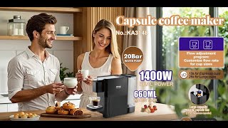 🍪☕【𝐎𝐧𝐞 𝐓𝐨𝐮𝐜𝐡 𝐁𝐫𝐞𝐰】𝐂𝐨𝐦𝐩𝐚𝐜𝐭 𝐄𝐬𝐩𝐫𝐞𝐬𝐬𝐨 𝐌𝐚𝐠𝐢𝐜 | 𝟐𝟎-𝐁𝐚𝐫 𝐂𝐨𝐟𝐟𝐞𝐞 𝐌𝐚𝐤𝐞𝐫 KA3148🌅💧