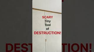 Mobile home drywall tool of destruction. Remove wall board trim. #shorts