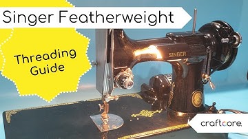 Singer Featherweight 221K  - How to Thread the Sewing Machine Tutorial