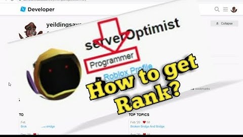How to get Name tag/Rank on Roblox Devforum