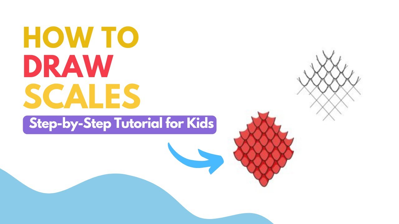 How to Draw Scales 🐉🐠 | Easy Pattern for Dragons, Fish & Reptiles!
