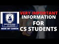 IMPORTANT ANNOUNCEMENT FOR CS STUDENTS II FREE REVISION NOTES II