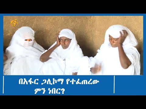 በአፋር ጋሊኮማ የተፈጠረው ምን ነበር?