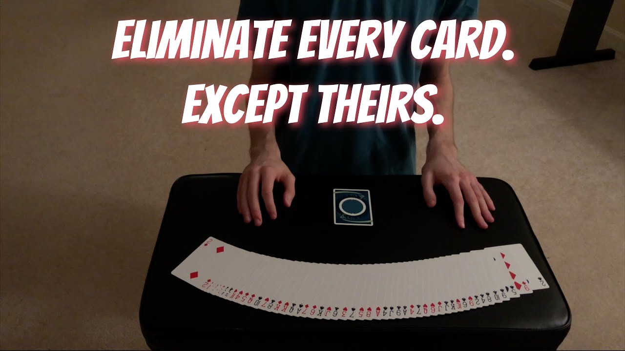 Process Of Elimination Self Working Mathematical Card Trick Performance Tutorial YouTube