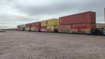 EB BNSF Port Stack Train Feat Duo Rear DPUs At Daggett CA! #bigbossrailfanner