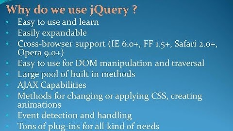 Latest jQuery interview Questions and Answers for freshers and experienced– Part 1