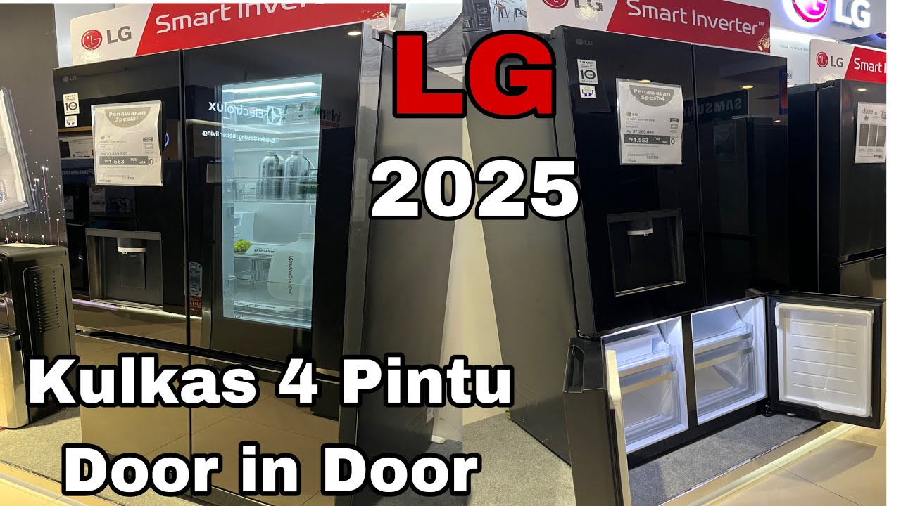 LG KULKAS 4 PINTU GV-K25FFGEB NEW 2025 InstaView Door in Door