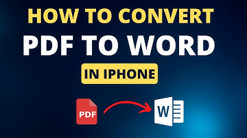 How to Convert pdf to word in iPhone I Convert pdf to word in iPhone