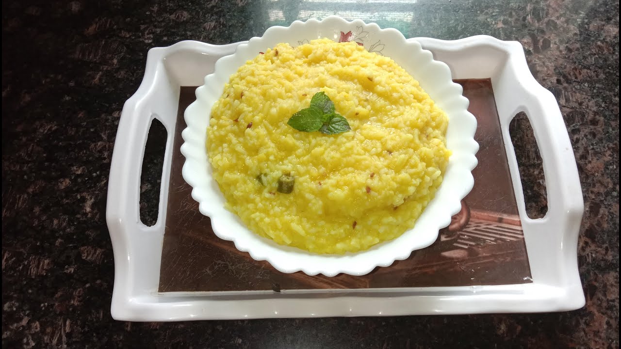 Moong dal Khichdi recipe in desi ghee | Simple Khichdi recipe