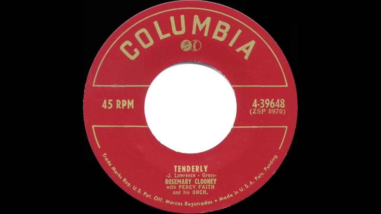 1952 HITS ARCHIVE Tenderly Rosemary Clooney YouTube