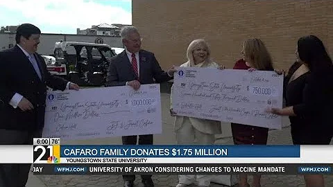 Cafaro's donate $1.75M to YSU, two buildings renam...