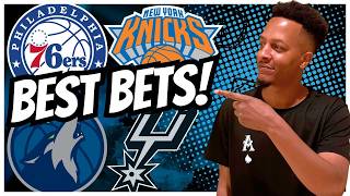NBA Playoffs BEST Game 2 BETS! 76ers vs Knicks | Timberwolves vs Spurs