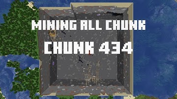 Mining all the chunks in Minecraft    (Chunk 434) in 1 Minute