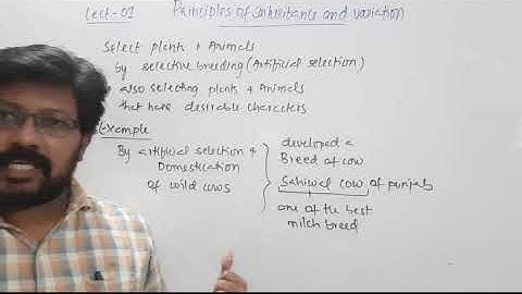 L-01 | II PUC BIOLOGY | PRINCIPLES OF INHERITANCE AND VARIATION | RAJKUMAR SIR