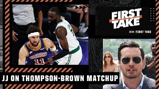 JJ Redick dissects the Klay Thompson vs. Jaylen Brown matchup in the 2022 NBA Finals | First Take