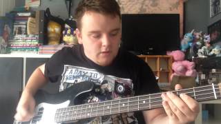 Video thumbnail of "Lucretia my reflection easy bass lesson"