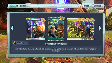 pvzgw2 opening sticker packs (unicorn chomper)