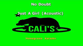 CHK0822 09 No Doubt Just A Girl Live Acoustic Version KARAOKE INSTRUMENTAL