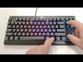 Redragon Dark Avenger - All RGB Effects and Typing Sound