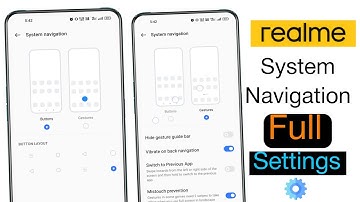 realme c11 back button settings