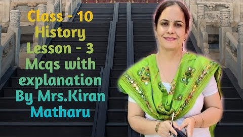 #Class10#History#Lesson3#PSEB#Mcqs#PSEB